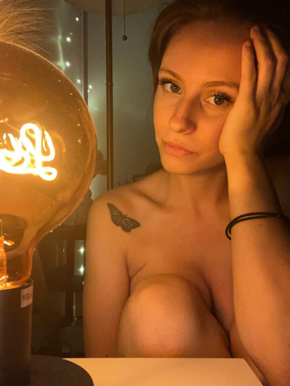 hot brunette slut teasing her nude body image 2