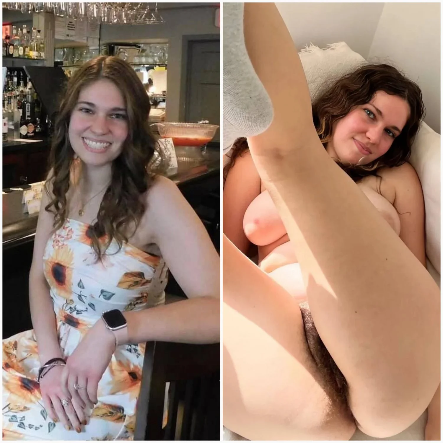 Hairy pussy wife on display paying her bills with her body image 2
