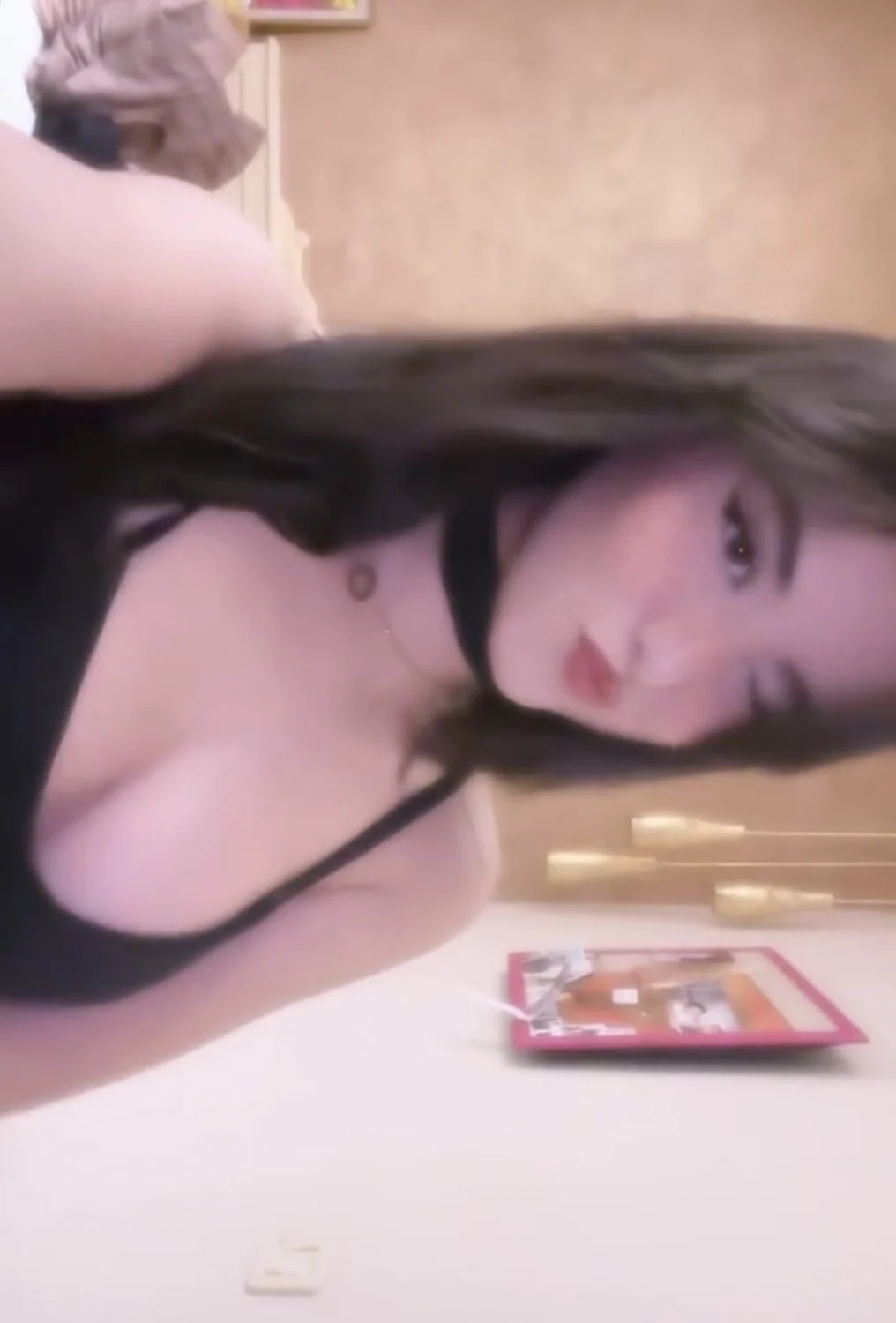 French Arabic sexy Tiktok slut naked thong bikini spy nude leak image 31