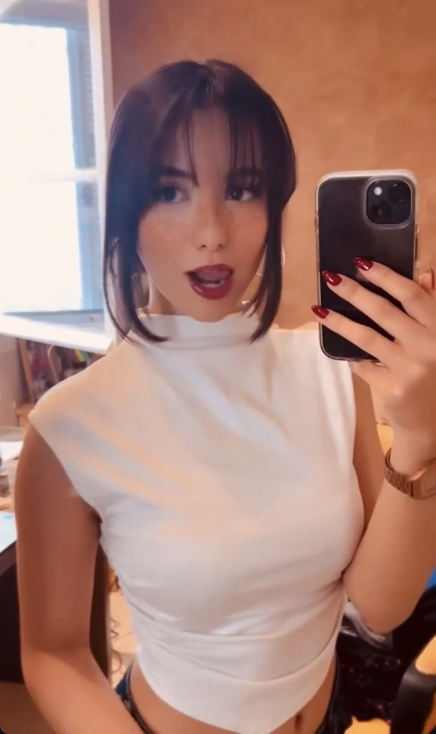 French Arabic sexy Tiktok slut naked thong bikini spy nude leak image 41
