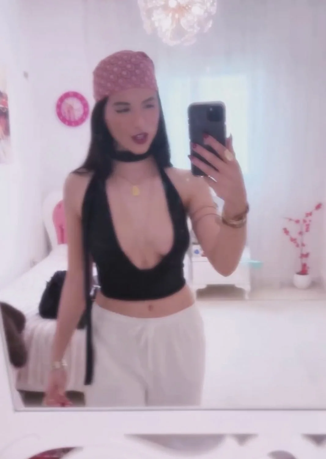 French Arabic sexy Tiktok slut naked thong bikini spy nude leak image 6