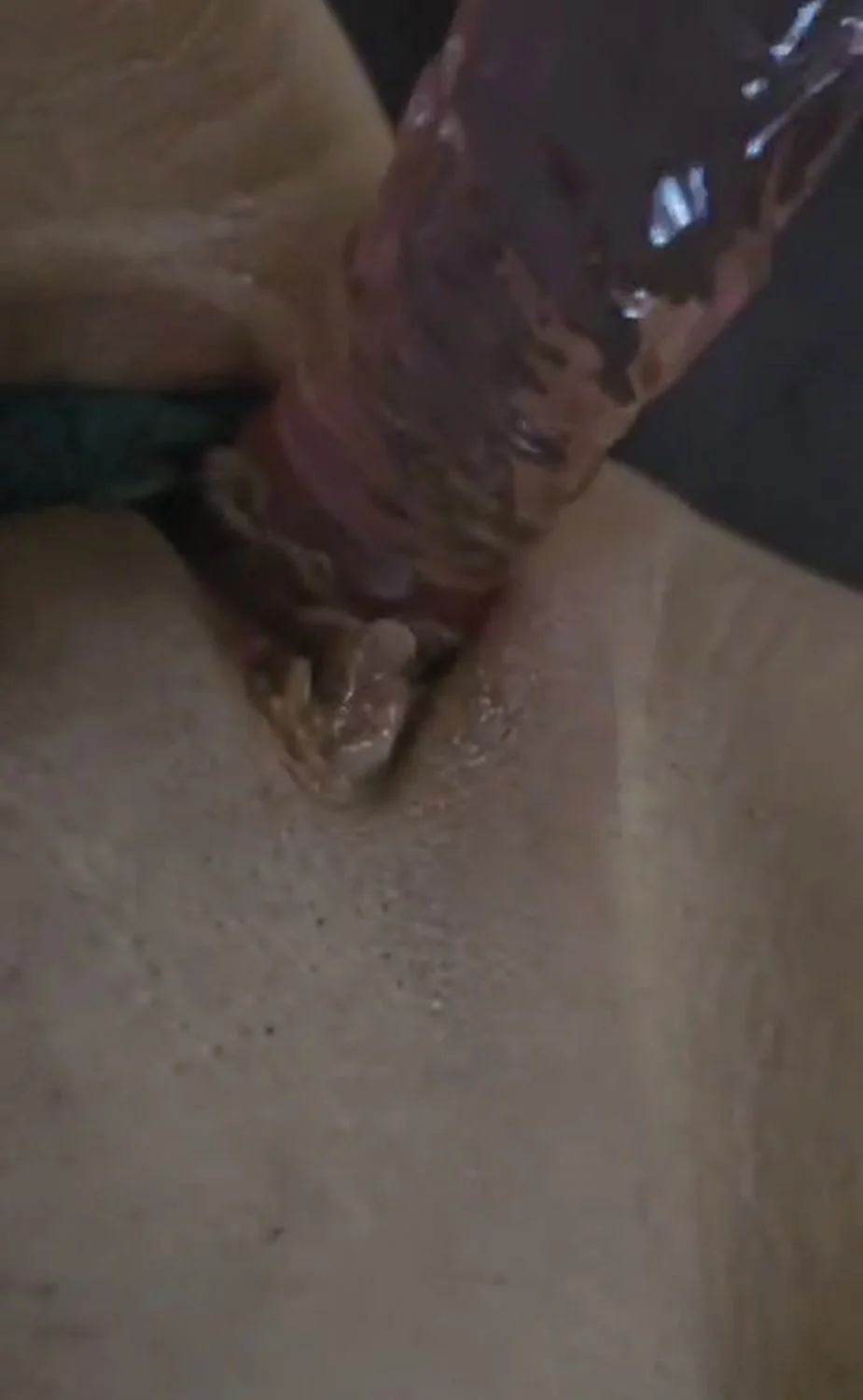 Horny housewife dildo play with shaven pussy image 8