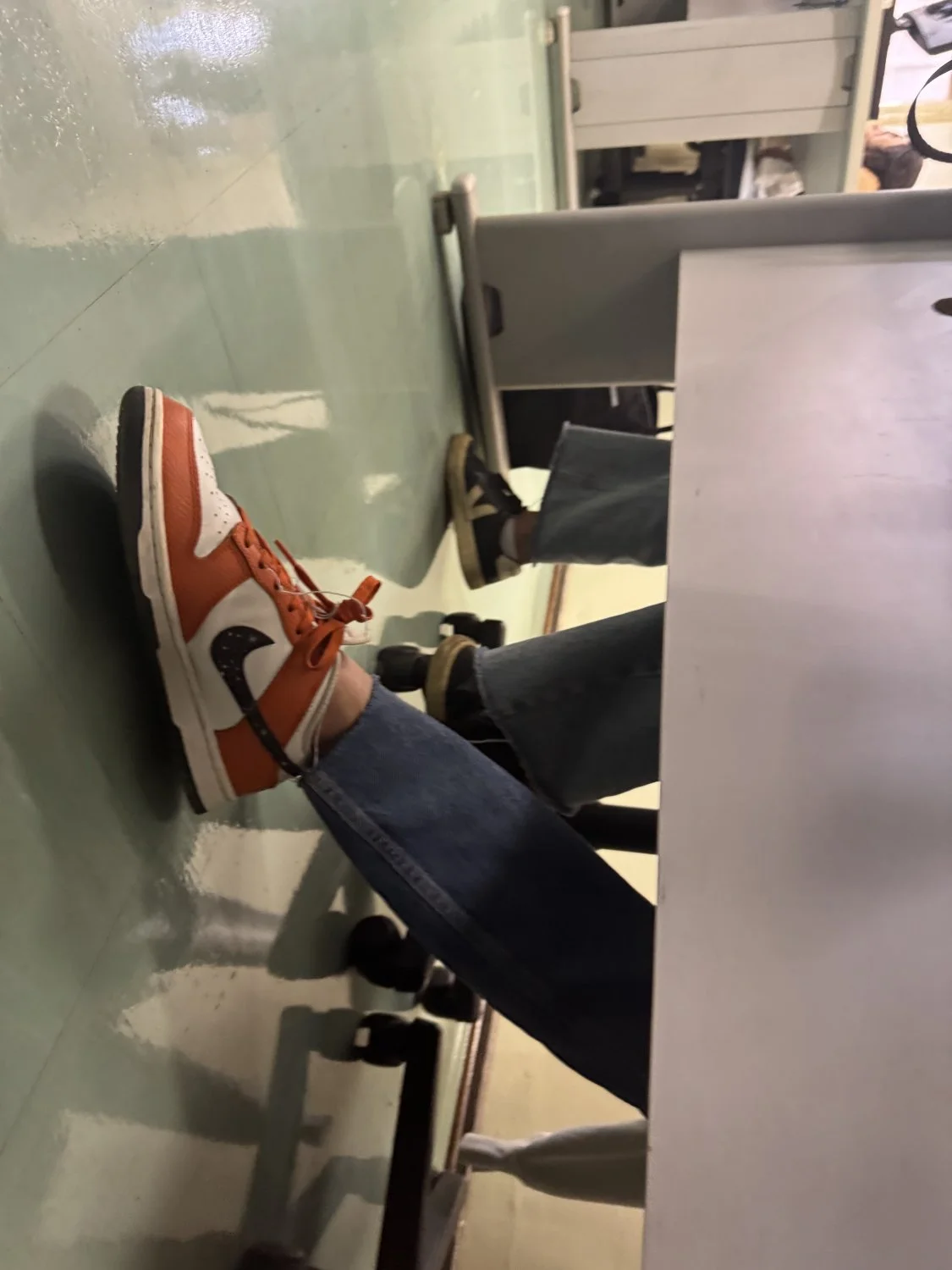 college girl took off her shoe and I noticed a rancid smell image 2
