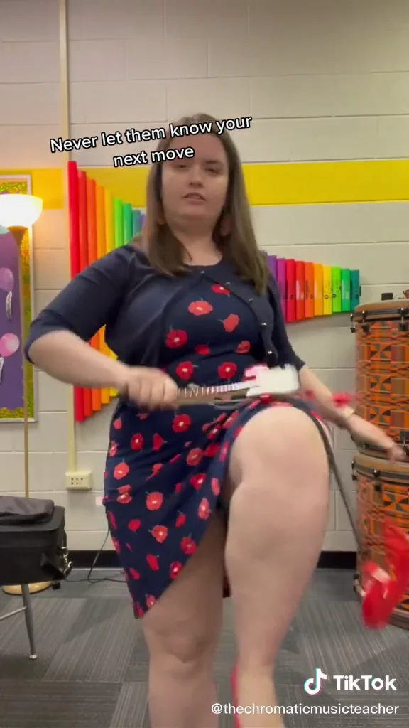 Music Teacher Tiktok Influencer chubby brunette image 18