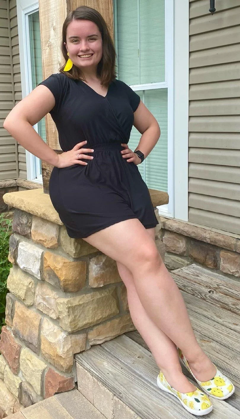 Music Teacher Tiktok Influencer chubby brunette image 2