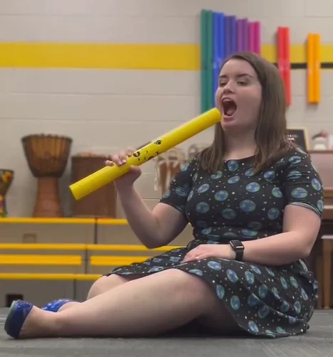 Music Teacher Tiktok Influencer chubby brunette image 4