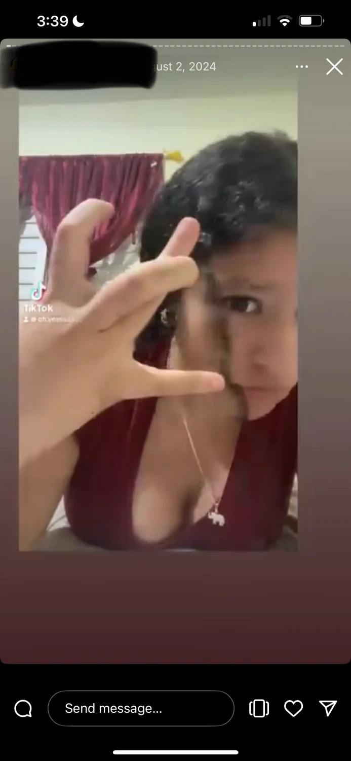cute latina showing tit image 2