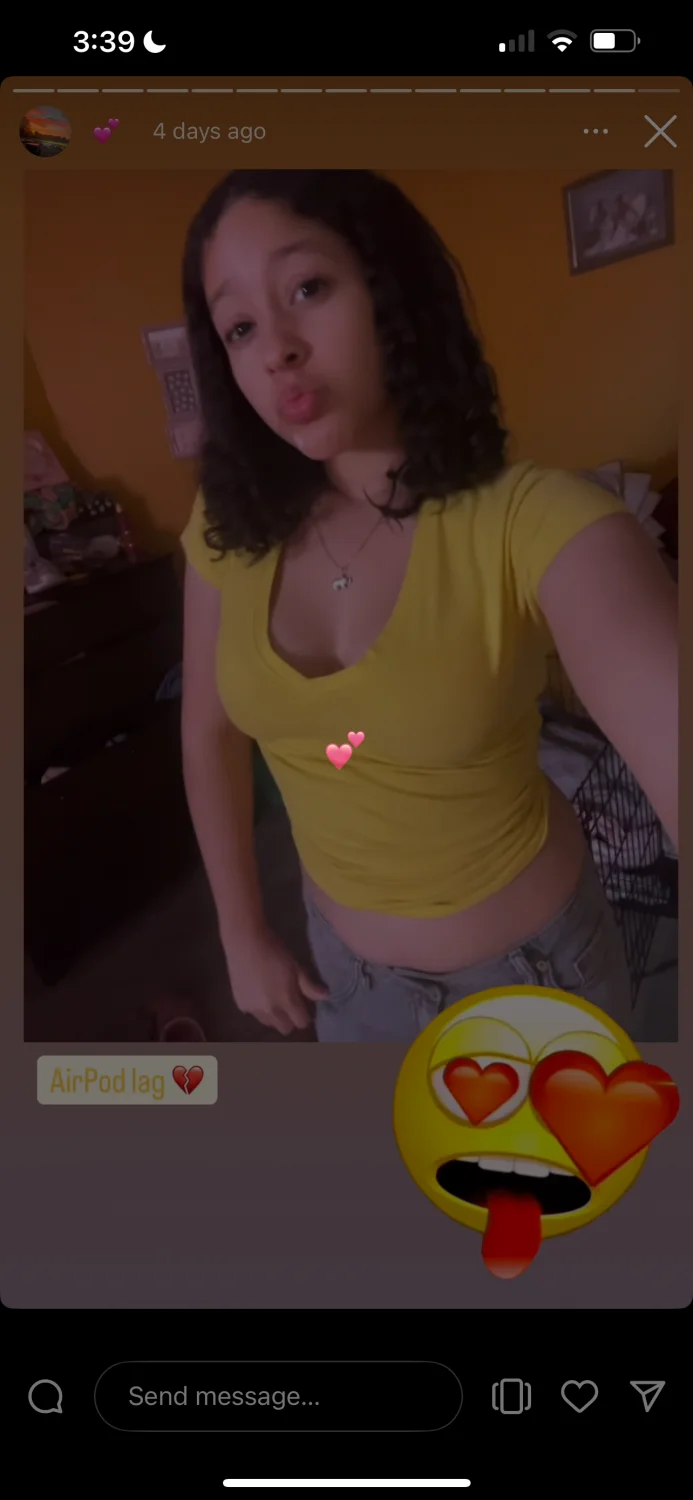 cute latina showing tit image 4