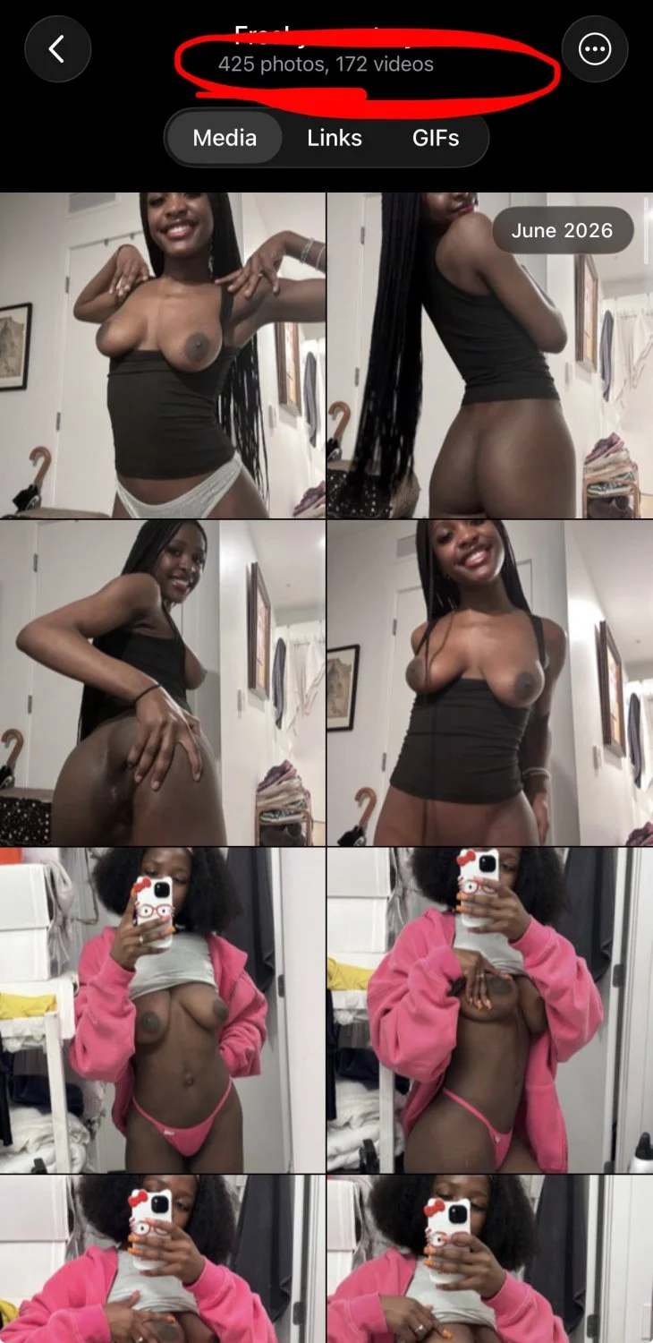 Busty ebony teen | Dm for full videos image 9