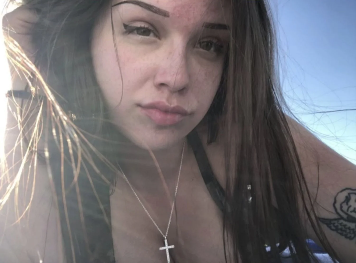 Busty Latina slut Megan loves showing off her big tits image 26