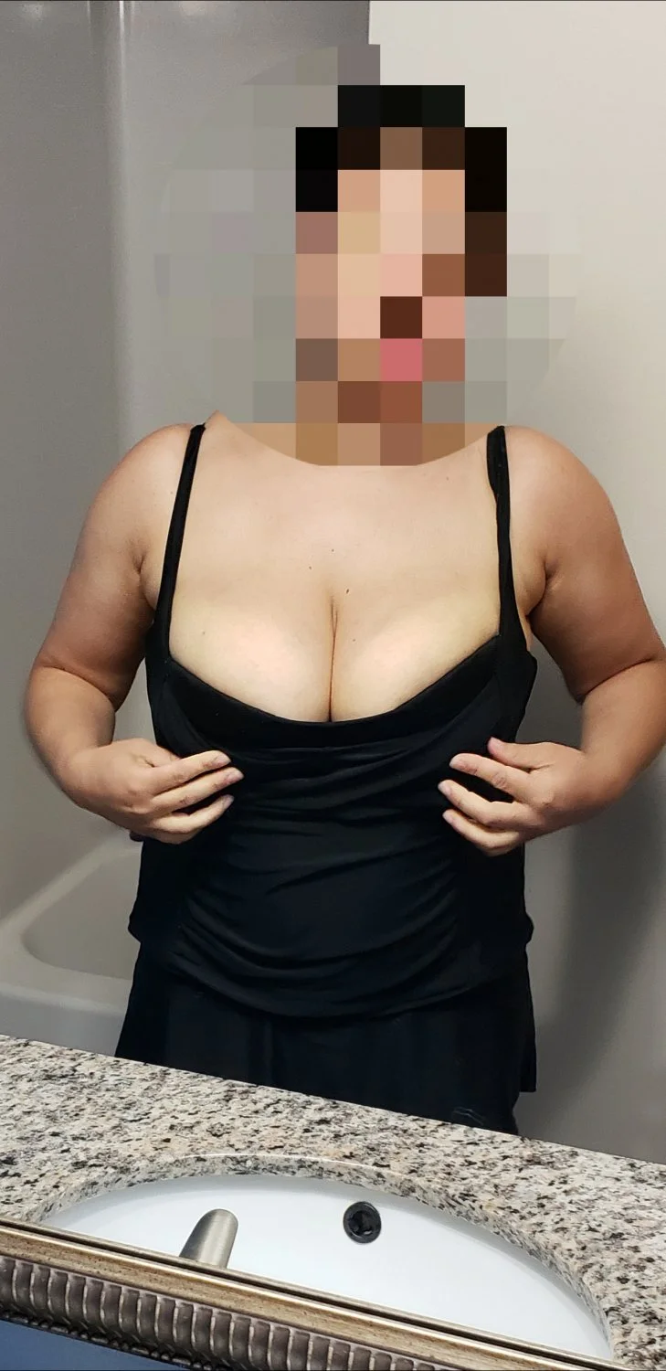 Mommy is busting out of her bathing suit image 2