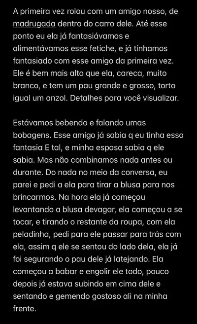 Relato da primeira vez, que minha esposa transou com outro na minha frente cover image