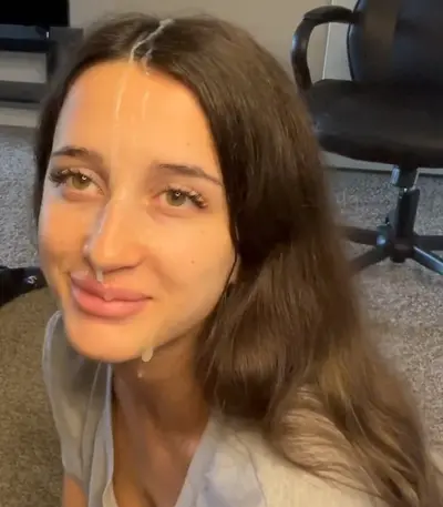 BEAUTIFUL SLUT GETS CREAMY FACIALS cover image