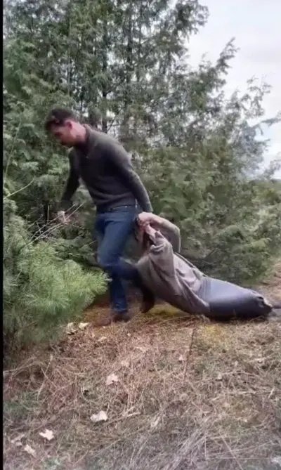 Slut getting completely destroyed in the woods cover image