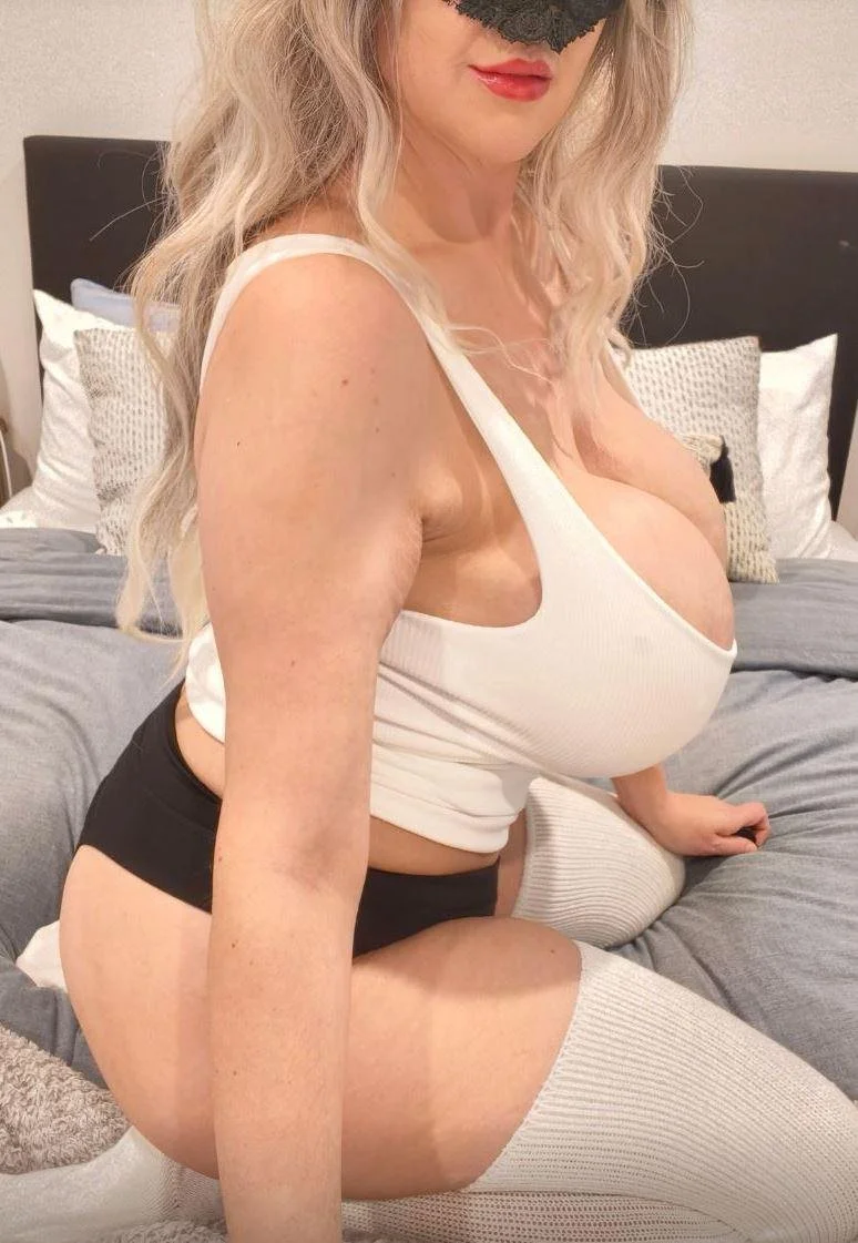 blonde bimbo milf with massive tits image 31