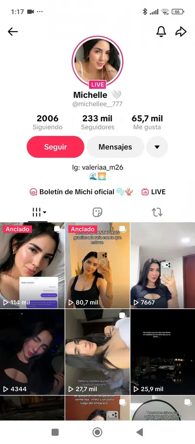La michii oficial Se mete los dedos en el culo 🍑 tiktok&telegram cover image