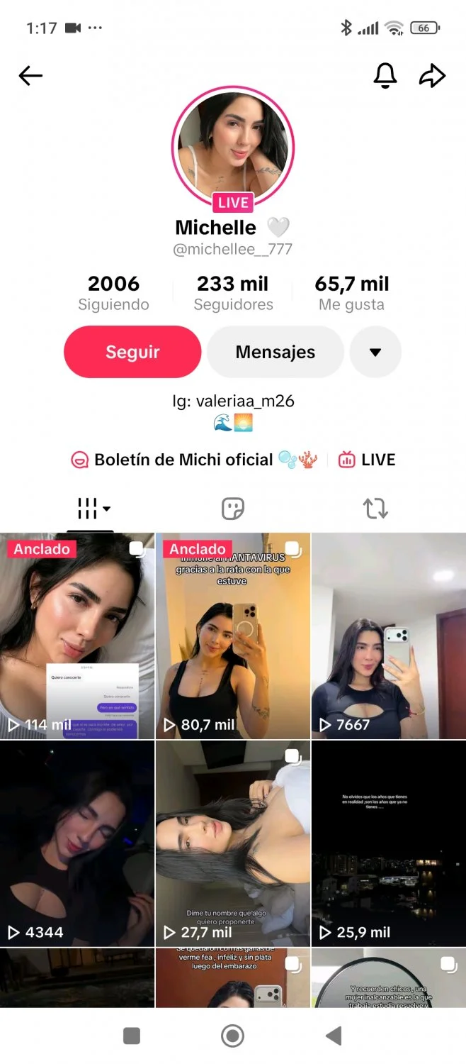 La michii oficial Se mete los dedos en el culo 🍑 tiktok&telegram main image