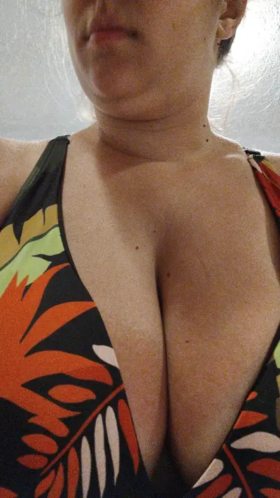 PA Mom with and without her bathing suit cover image