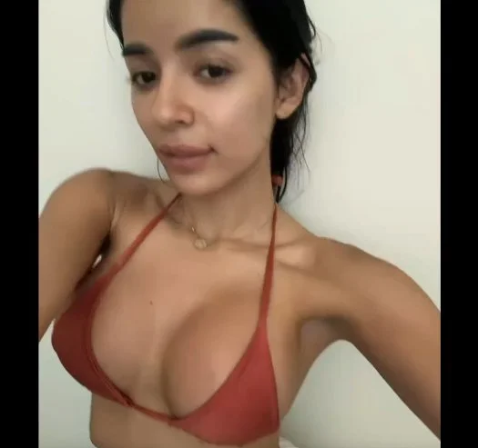 young latina has sex on stairs with food delivery guy image 2