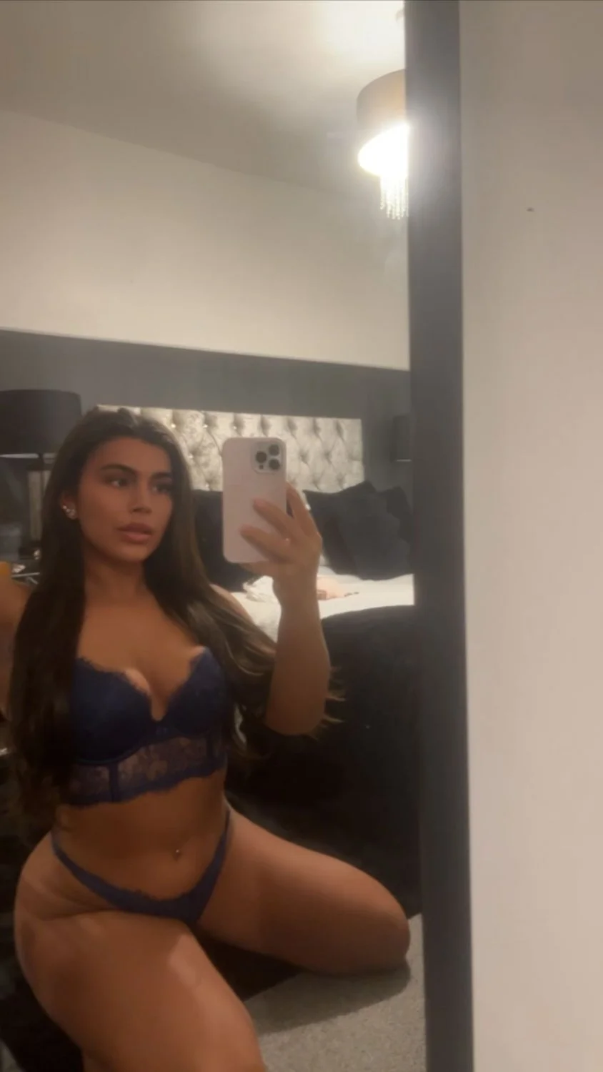 Thick brunette on her knees teasing in lace thong slut pawg image 2