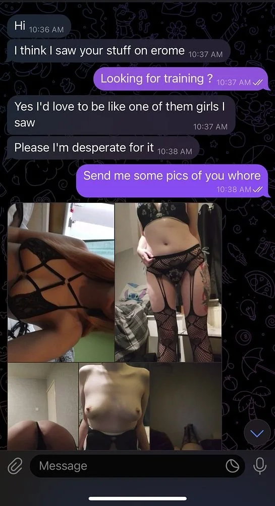 This whore was desperate to be trained image 3