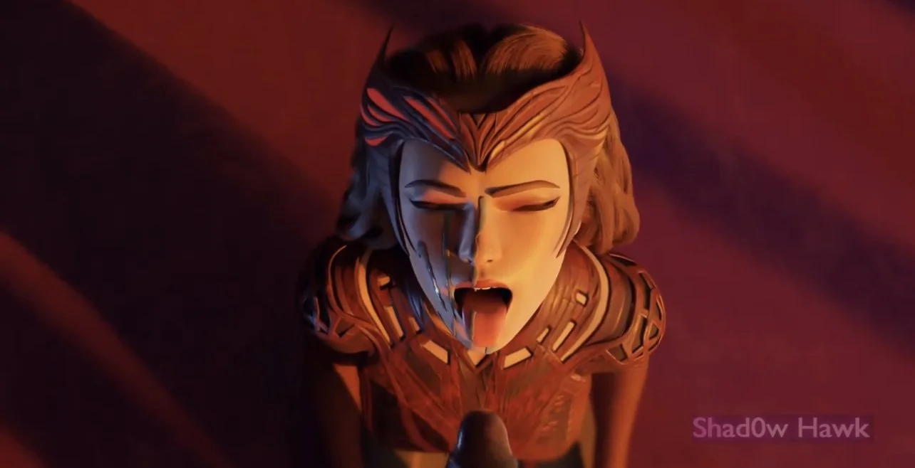 ScarletWitch blowjob facial cartoon main image