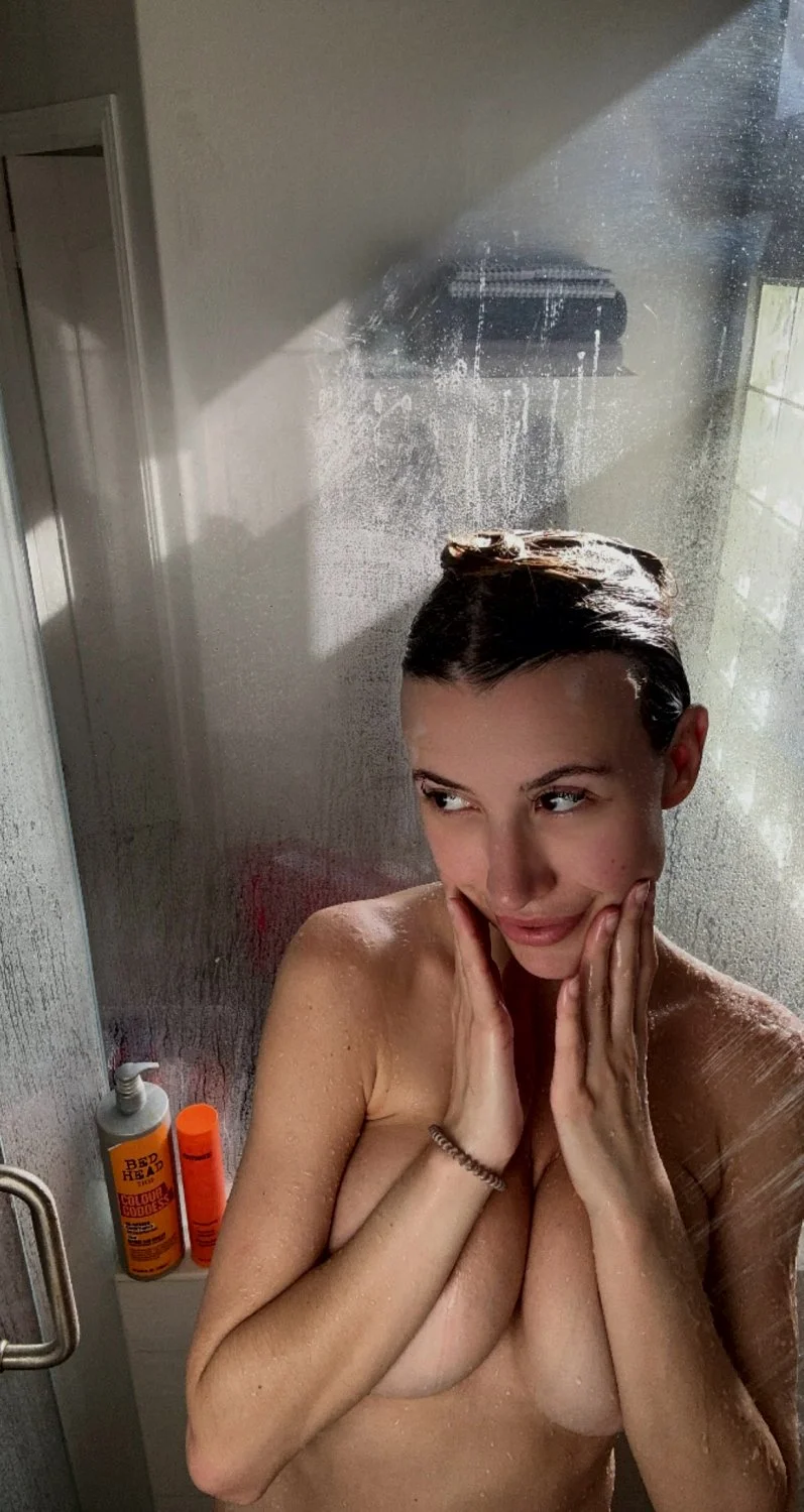 I'd let you lick every drop of water off my body while we shower main image