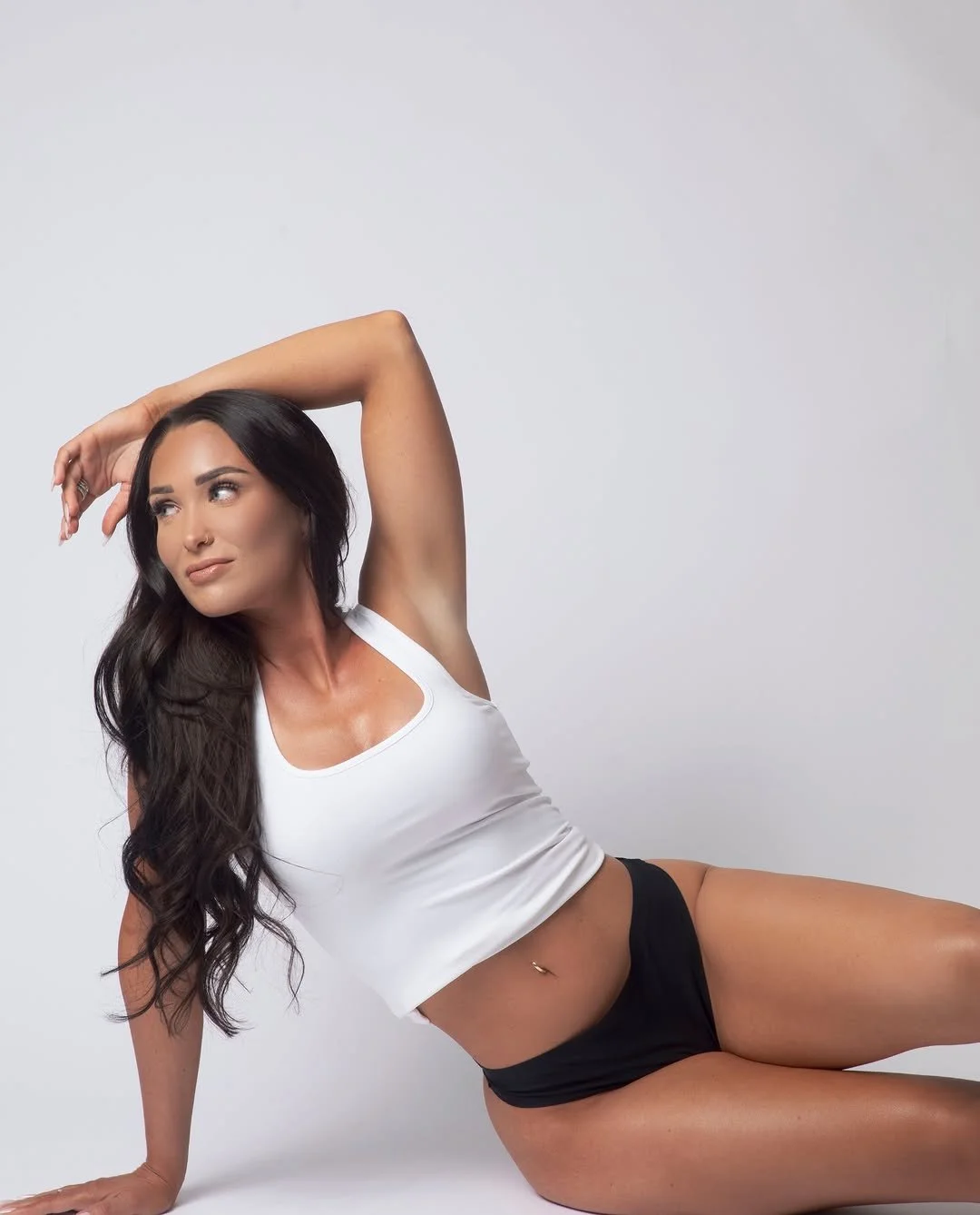Sexy fitness model & bikini snowmobile racer image 14