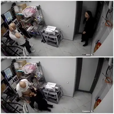[CCTV] Ukrainian Waitress Gives Her Boss A Quick Blowjob Before the Lunch Rush cover image