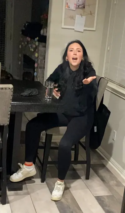 Thick stepsis catches brother recording her at dinner cover image