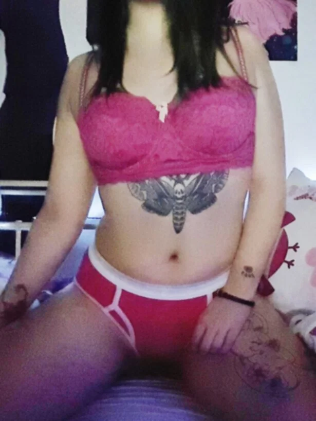 Sexy tattooed college slut drops image 21