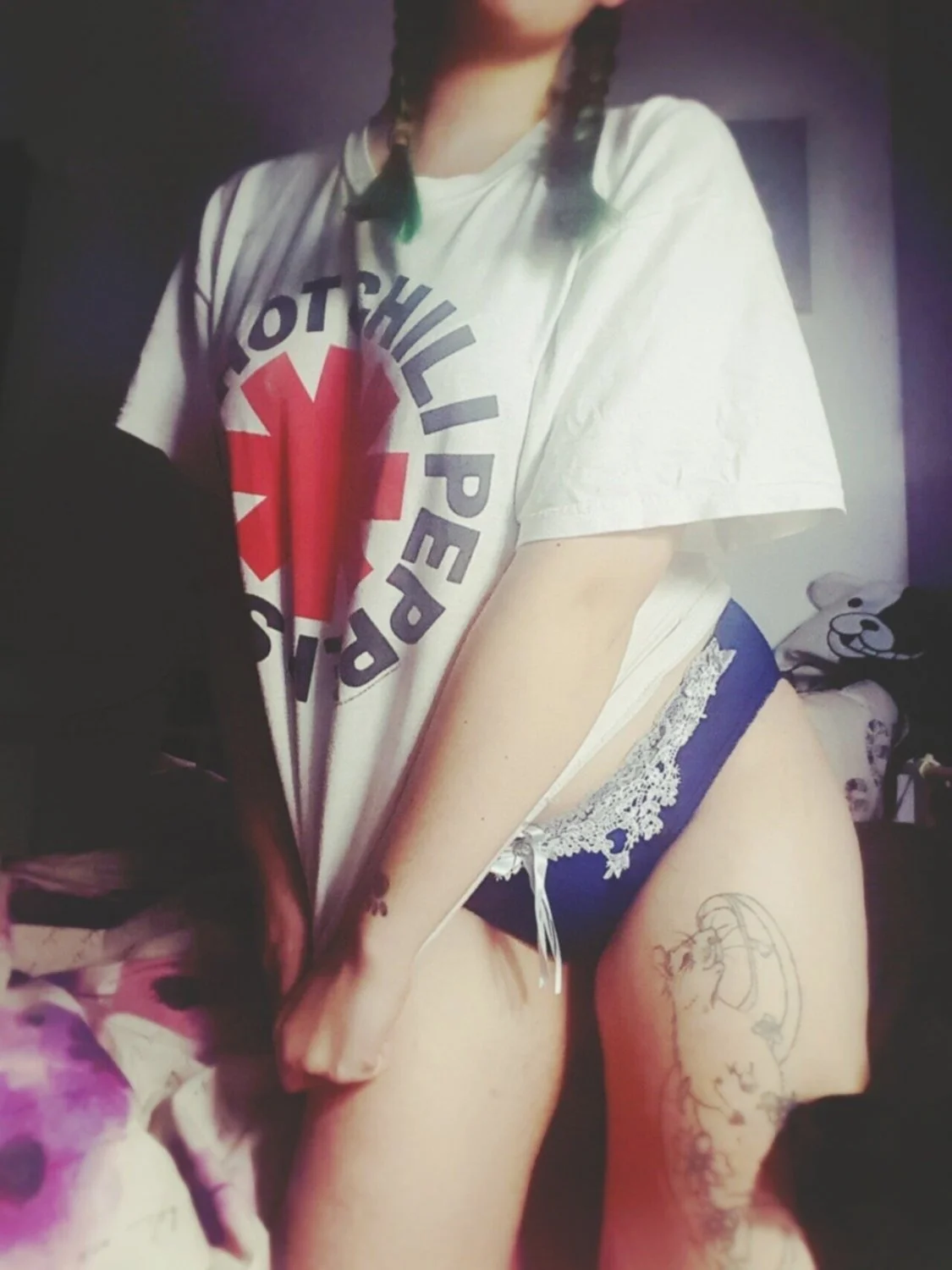 Sexy tattooed college slut drops image 47