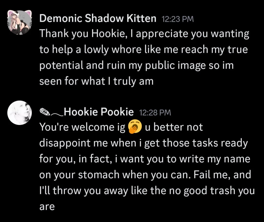 PATHETIC CUMDUMPSTER SLUT ON DISCORD WANTS TO BE RUINED AND BECOME GOON FUEL! MAKE IT HAPPEN!! image 4