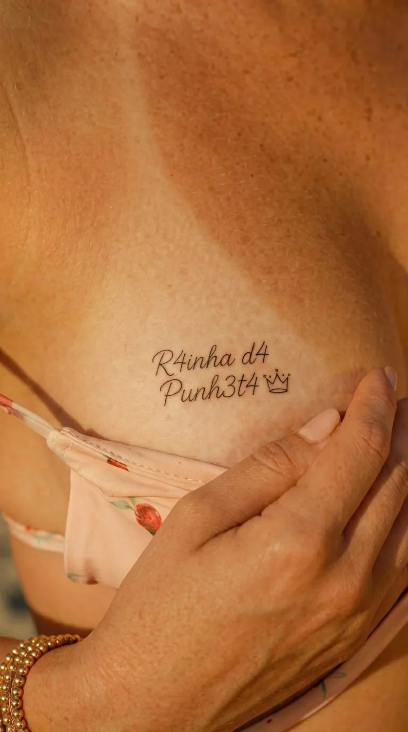 Exclusivo Larissa Manoela ensaio vazado completo revelou tatuagem rainha da punheta homenagem a nós image 9