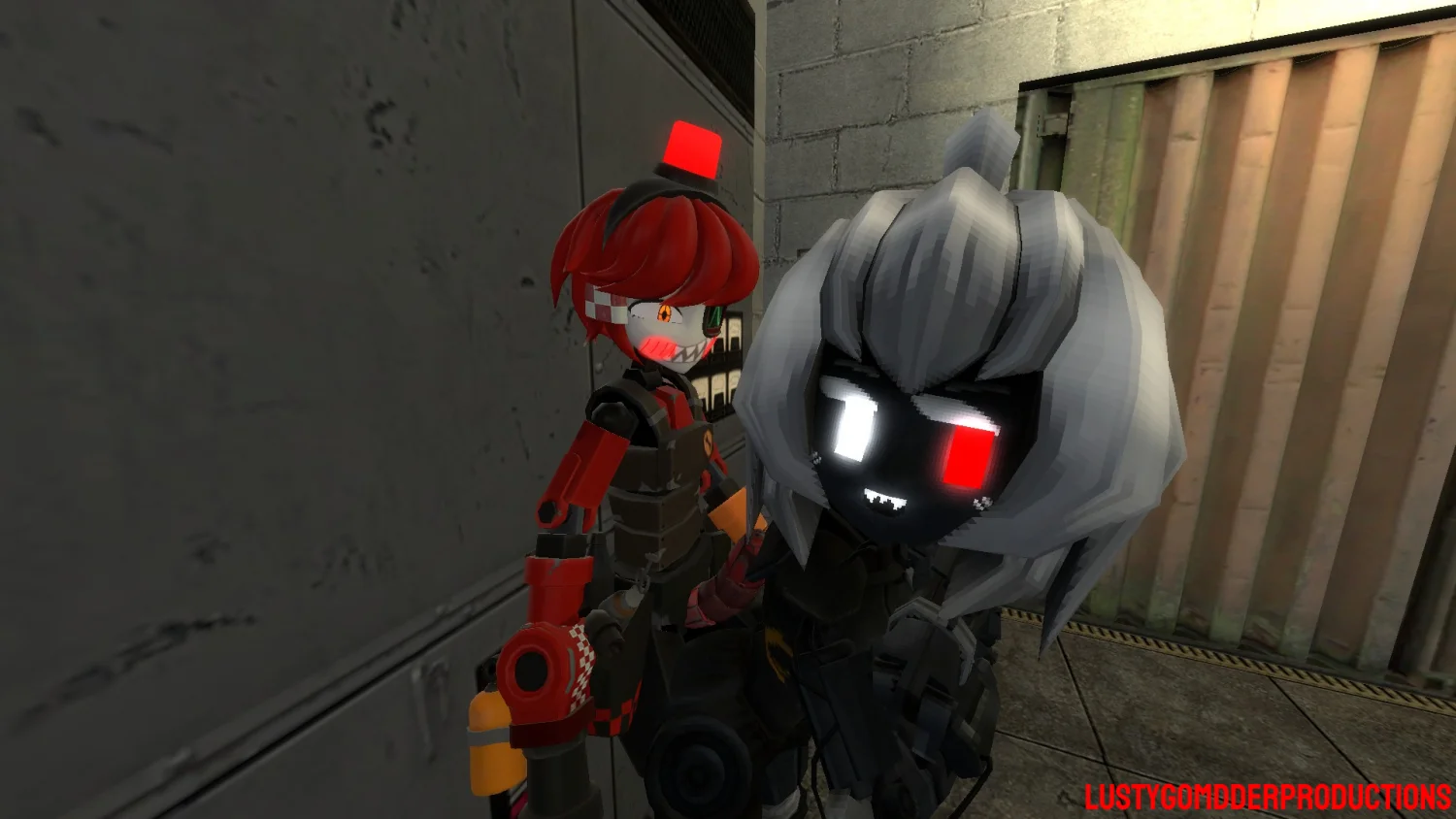 Combine Turret Girl x Dispenser Guy image 12