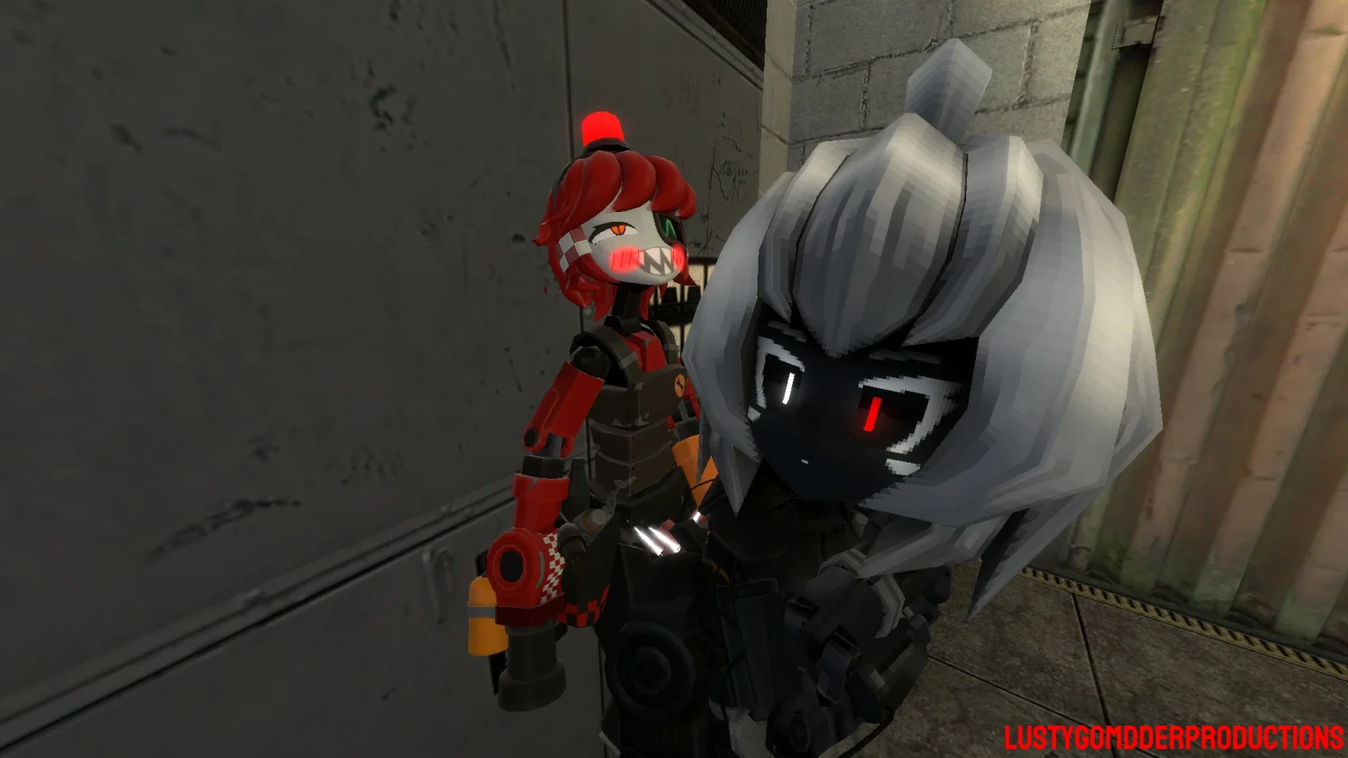 Combine Turret Girl x Dispenser Guy image 14