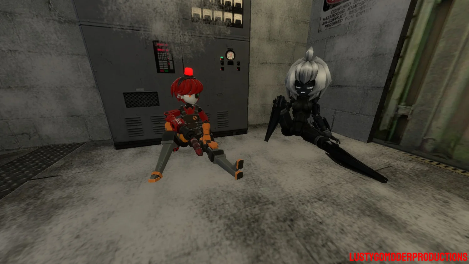 Combine Turret Girl x Dispenser Guy image 16
