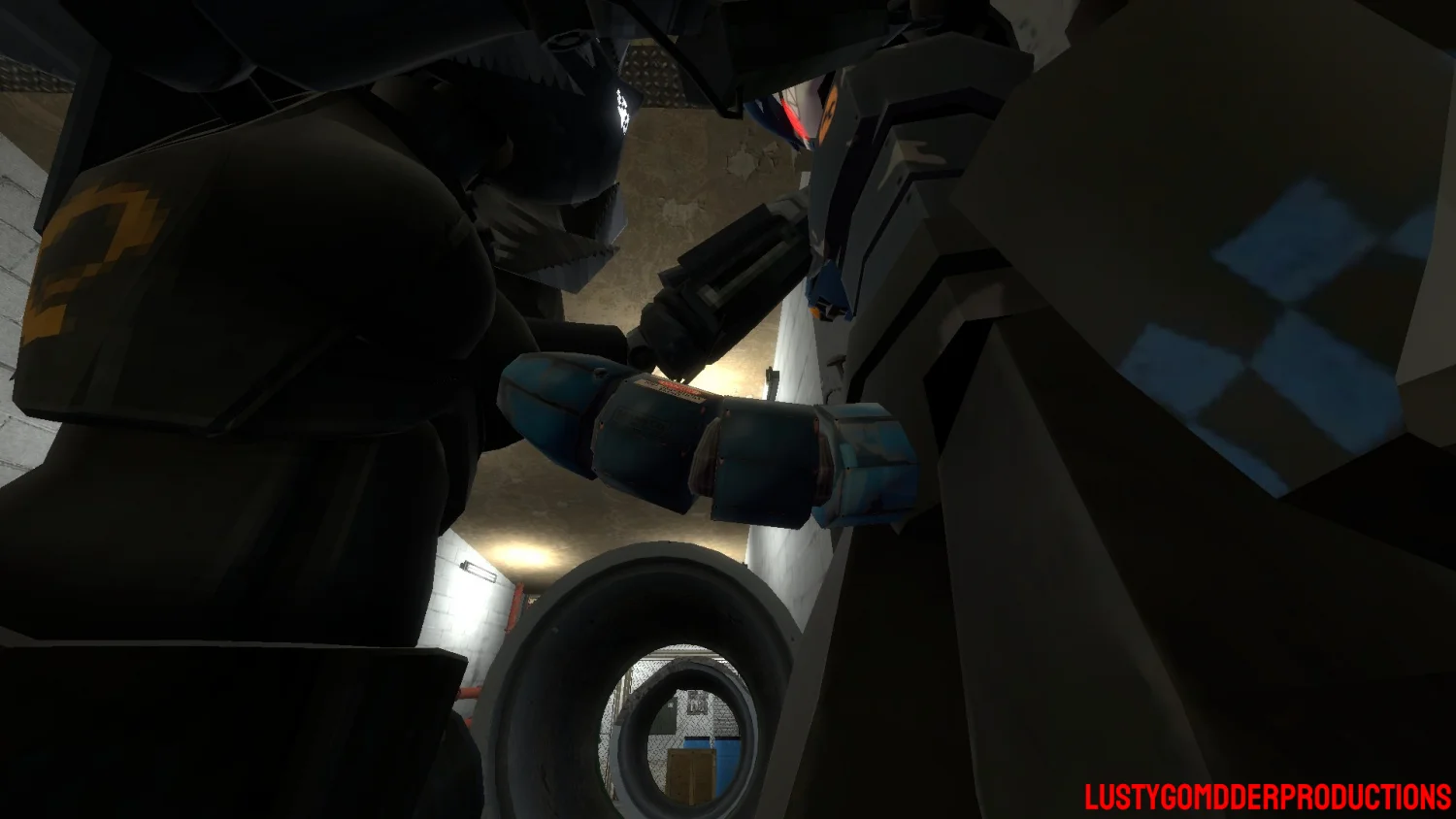 Combine Turret Girl x Dispenser Guy image 2