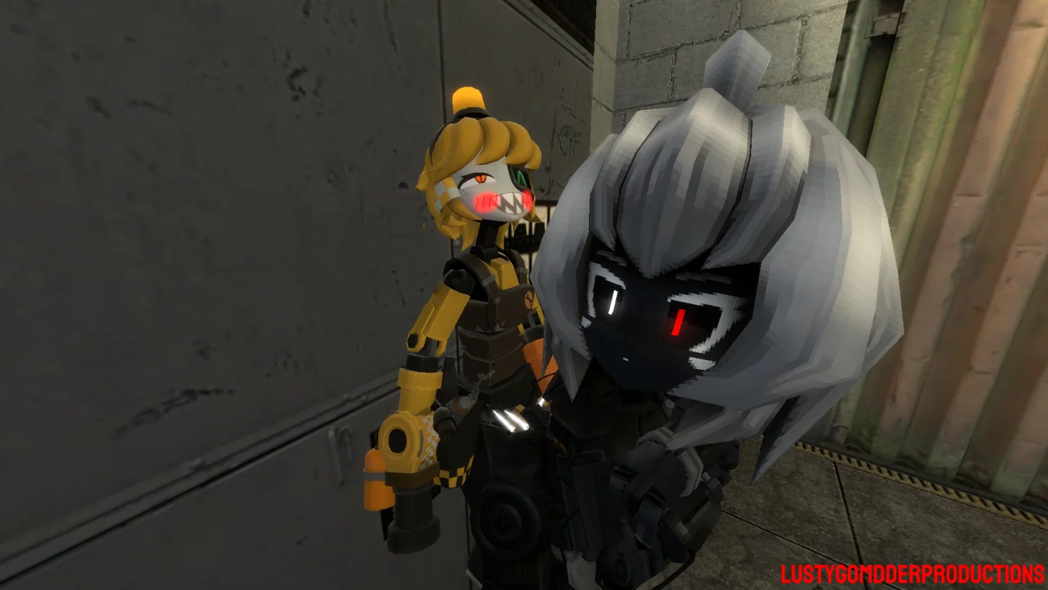 Combine Turret Girl x Dispenser Guy image 23