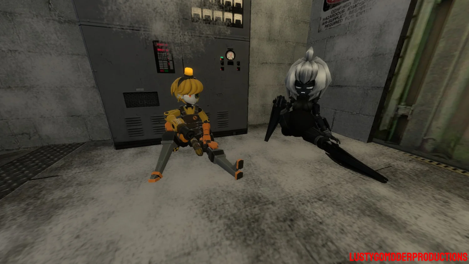 Combine Turret Girl x Dispenser Guy image 27