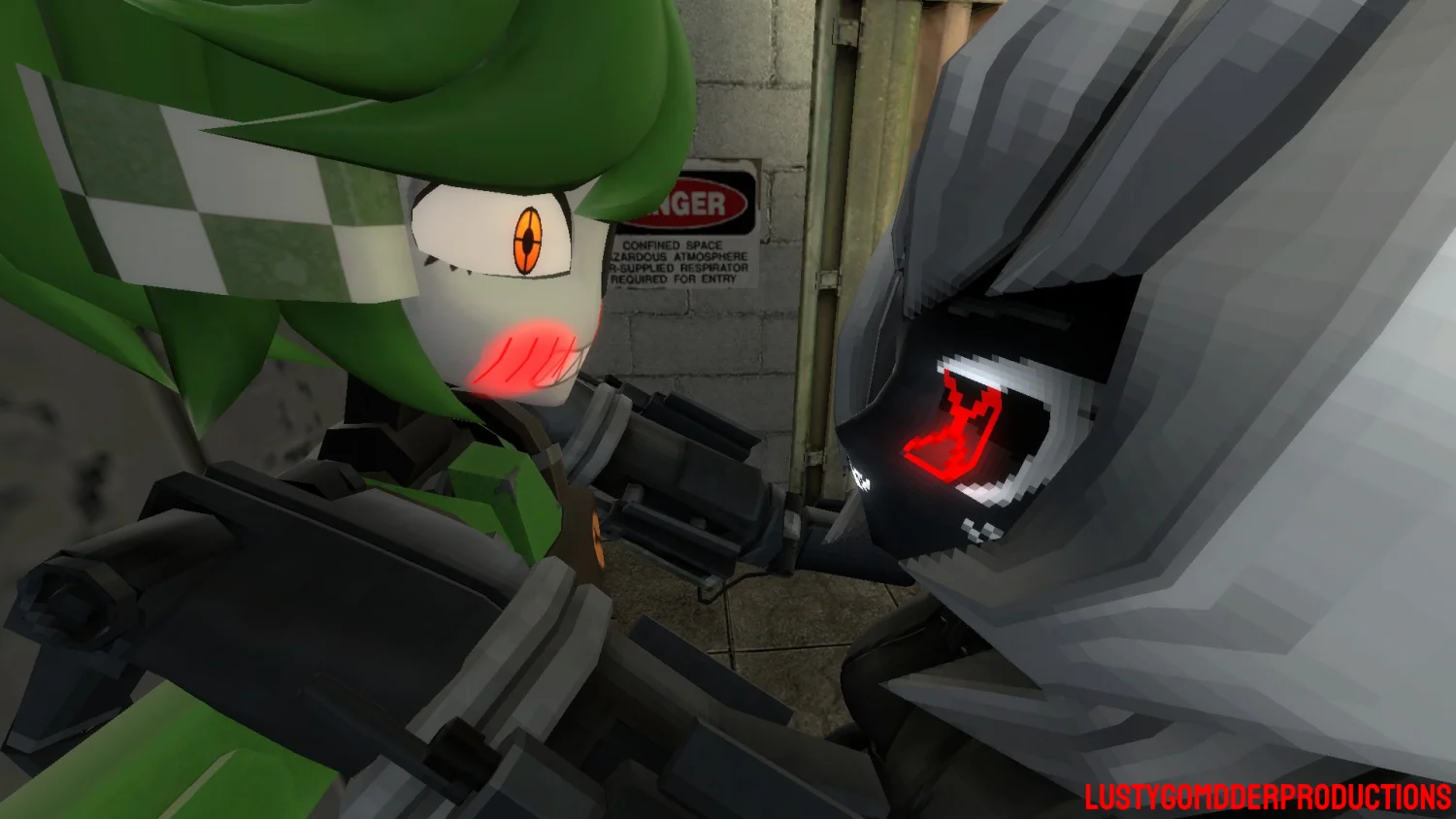 Combine Turret Girl x Dispenser Guy image 28