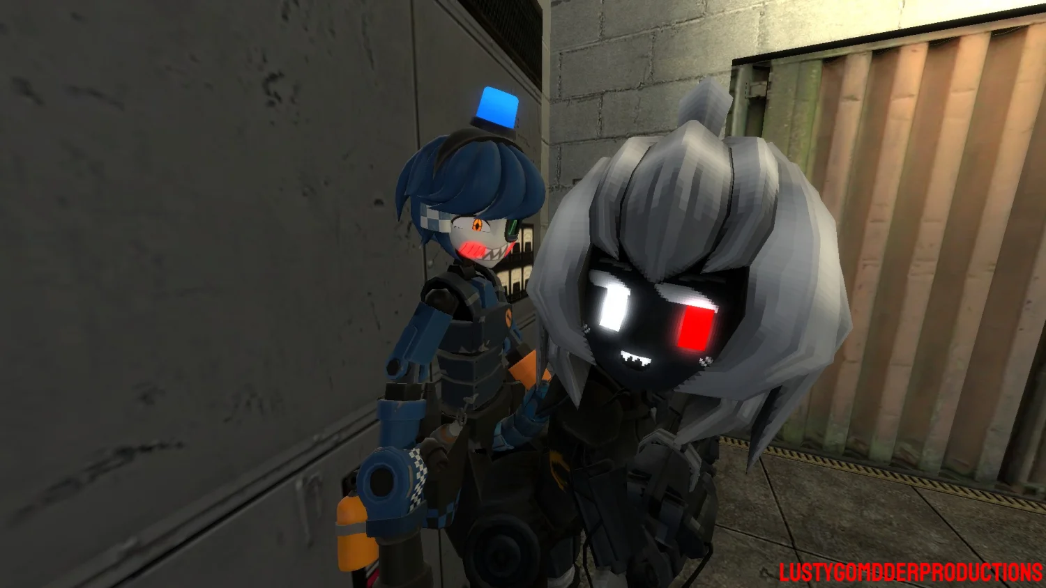 Combine Turret Girl x Dispenser Guy image 3