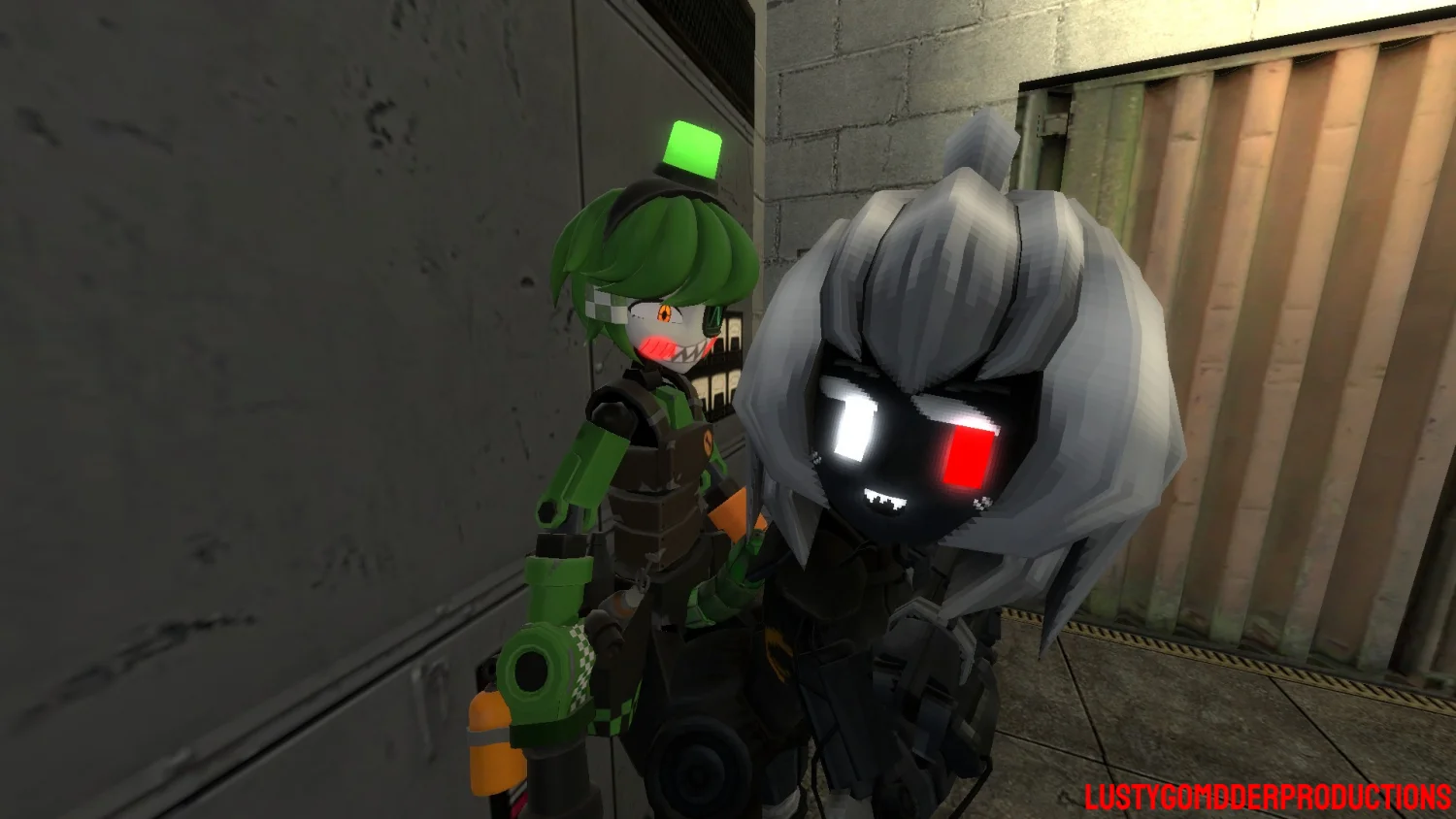 Combine Turret Girl x Dispenser Guy image 30