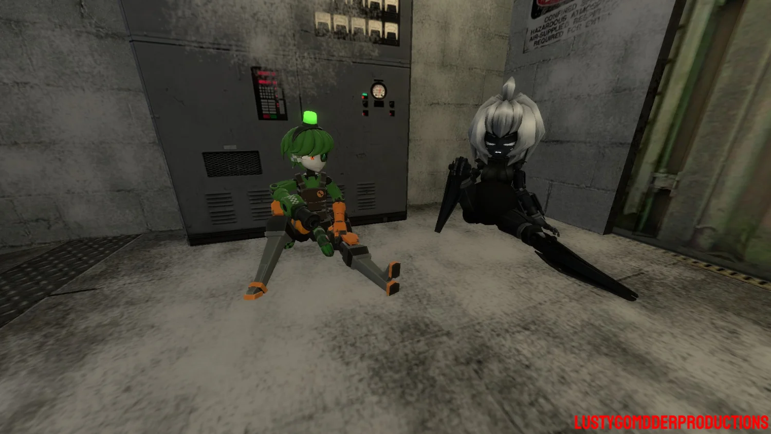 Combine Turret Girl x Dispenser Guy image 36