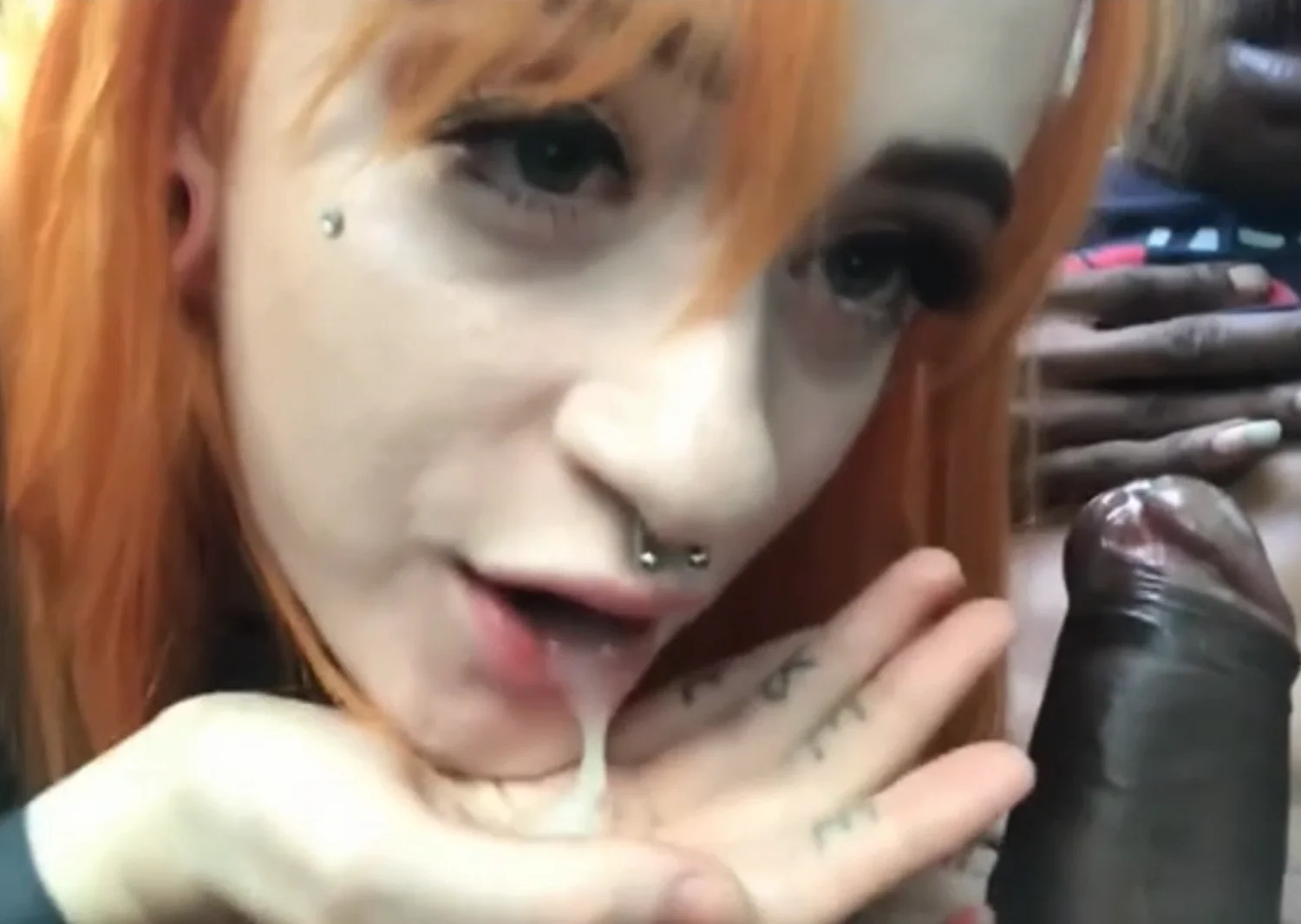 Foreign Goth Chick Loving BBC image 6