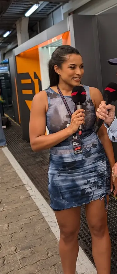 Brown F1 reporter I hammer my big white cock cover image