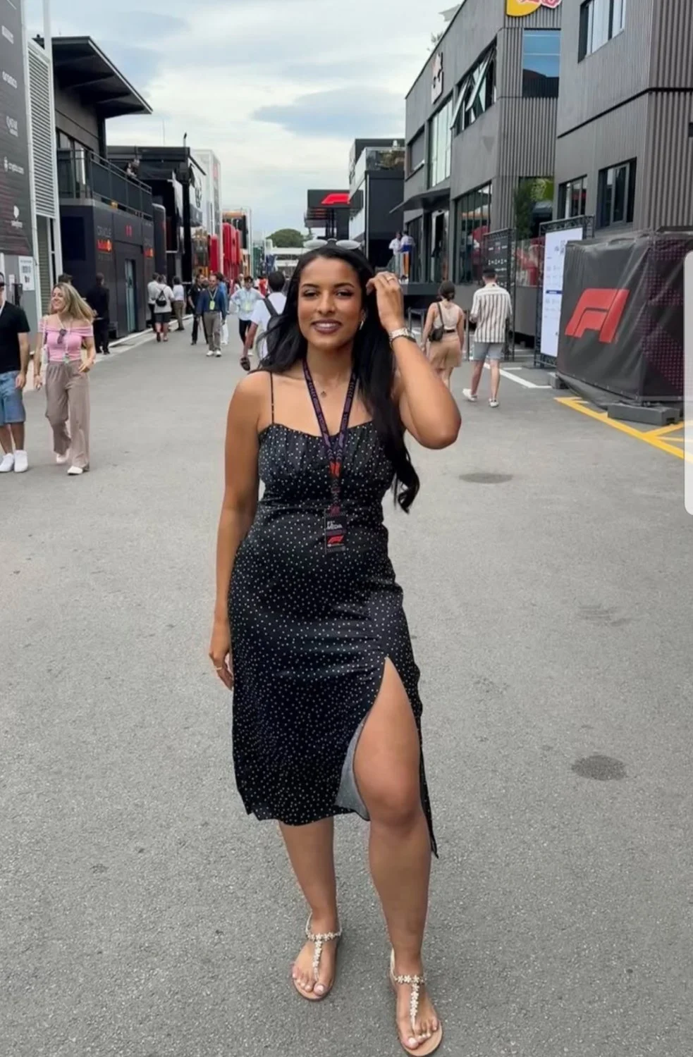 Brown F1 reporter I hammer my big white cock image 6
