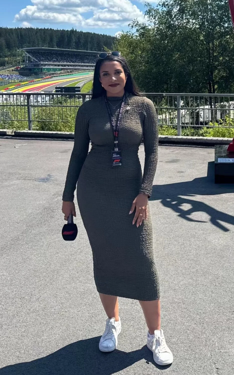 Brown F1 reporter I hammer my big white cock image 7