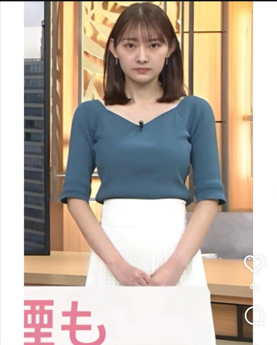 🔚Japanese　顔抜き　アナウンサー　森山みなみ　ソフトエロ　一発やりたい image 4