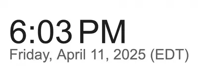 Time and Date posted. Eastern Time. cover image